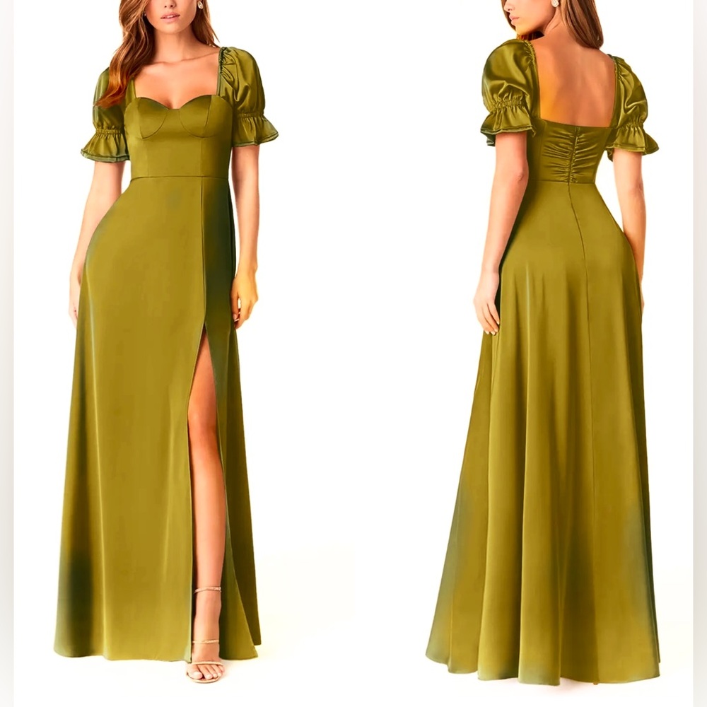 ▪️NWT Azazie Harlie Stretch Satin Dress